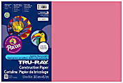 Tru-Ray® Construction Paper, 50% Recycled, 12" x 18", Shocking Pink, Pack Of 50 1 thumbnail image