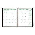 Brownline® EcoLogix 100% Recycled 14-Month Planner, 8 7/8" x 7 1/8", Black, December 2014-January 2016