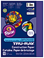 Tru-Ray® Construction Paper, 50% Recycled, 9" x 12", Purple, Pack Of 50