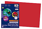 Riverside® Groundwood Construction Paper, 100% Recycled, 12" x 18", Holiday Red, Pack Of 50 1 thumbnail image