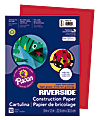 Riverside® Groundwood Construction Paper, 100% Recycled, 9" x 12", Holiday Red, Pack Of 50 1 thumbnail image