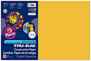 Tru-Ray® Construction Paper, 50% Recycled, 12" x 18", Gold, Pack Of 50 1 thumbnail image