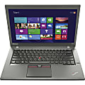 Lenovo ThinkPad T450 20BV000AUS 14" LCD Notebook - Intel Core i5 i5-5300U Dual-core (2 Core) 2.30 GHz - 8 GB DDR3L SDRAM - 256 GB SSD - Windows 7 Professional 64-bit upgradable to Windows 8.1 Pro - 1600 x 900 - Black 1 thumbnail image