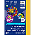 Tru-Ray Construction Paper - Project - 12"Width x 9"Length - 50 / Pack - Gold - Sulphite 1 thumbnail image