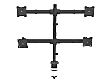 StarTech.com Desk Mount Quad Monitor Arm - 4 VESA Displays up to 27" - Ergonomic Height Adjustable Articulating Pole Mount - Clamp/Grommet 1 thumbnail image