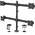 StarTech.com Desk Mount Quad Monitor Arm - 4 VESA Displays up to 27" - Ergonomic Height Adjustable Articulating Pole Mount - Clamp/Grommet