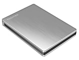 Toshiba Canvio® Slim II 1TB Portable External Hard Drive With Pogoplug, 8MB Cache, Silver 1 thumbnail image