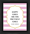 PTM Images Framed Wall Art, Happy Girls, 13 3/8"H x 11 3/8"W