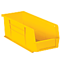 Partners Brand Plastic Stack & Hang Bin Boxes, Small Size, 14 3/4" x 5 1/2" x 5", Yellow, Pack Of 12 1 thumbnail image