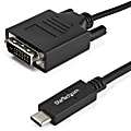 StarTech.com 6.6 ft / 2 m USB-C to DVI Cable - USB Type-C Video Adapter Cable - 1920 x 1200 - Black - 6.6 ft. / 2 m USB C to DVI cable and adapter in one - 1920 x 1200 DVI cable - Black 6.6 foot / 2 meter USB C to DVI adapter cable