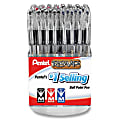 Pentel R.S.V.P Ballpoint Stick Pen - Medium Pen Point Type - Refillable - Assorted - Clear Stainless Steel Barrel - 144 / Display Box