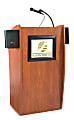 Oklahoma Sound? The Vision Lectern With Sound & Screen & Handheld Wireless Microphone, Cherry/Black