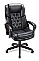 Realspace® Caldwell Executive Bonded Leather High-Back Chair, Black 1 thumbnail image