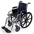 Medline Excel 2000 Wheelchair, Swing Away, 16" Seat, Navy