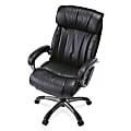Realspace® Waincliff Executive High-Back Bonded Leather Chair, Black 1 thumbnail image
