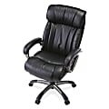 Realspace® Waincliff Executive High-Back Bonded Leather Chair, Black