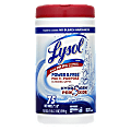 Lysol® Power & Free™ Multipurpose Disinfecting Wipes, Oxygen Splash Scent, Canister Of 75 Wipes
