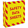 Avery® Preprinted Safety Data Sheet 3-Ring Binder, 2" Rings, Yellow/Red 1 thumbnail image