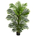 Nearly Natural Bamboo Palm 48”H Artificial Tree With Pot, 48”H x 13”W x 13”D, Green