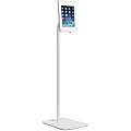 Tryten Locking iPad Pivot Floor Stand White - 3.5" Height x 13.8" Width - Floor Stand - Steel - White
