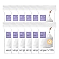 simplehuman Custom Fit Can Liners, Q, 13 To 17 Gallons, White, Pack Of 240 Liners 1 thumbnail image