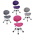 Interchangeable Mesh Task Chair, 38"H x 20 1/8"W x 20 1/8"D, Silver/Pink + 3 Slip Covers 1 thumbnail image