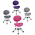 Interchangeable Mesh Task Chair, 38"H x 20 1/8"W x 20 1/8"D, Silver/Pink + 3 Slip Covers