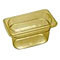 Cambro 1/9 Size H-Pan Food Pan, Amber 1 thumbnail image