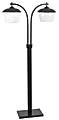 Kenroy Home Lika Outdoor Floor Lamp, 55", Clear Shades/Oil Rubbed Bronze Base