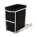 simplehuman® Under Counter Heavy-Duty Pull-Out Trash Can, 8 Gallons, Steel/Black