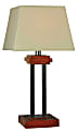 Kenroy Hadley Outdoor Table Lamp, 32"H, Tan Shade/Cherry Base
