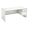 HON® 38000™ Series Right-Pedestal Desk, Light Gray