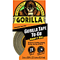 Gorilla Tape To-Go - 10 yd Length x 1" Width - 1 Each - Black 1 thumbnail image