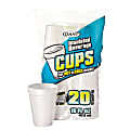 Dart® Insulated Foam Drinking Cups, White, 16 Oz, Box Of 20