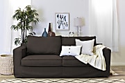 Serta® Colton 85" Sofa With Slipcover, Brown
