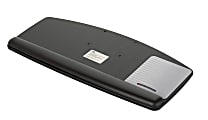 3M Adjustable Keyboard Tray Platform - 12.3" Width x 2.3" Depth - Black - 1 1 thumbnail image
