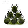 Mind Reader Steel-Framed Pyramid Wine Bottle Holder, Silver 1 thumbnail image