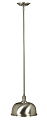 Kenroy Alice 1-Light Mini Hanging Pendant, 52"H, Brushed Steel