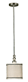 Kenroy Margot Hanging Pendant Lamp, Mini, 1-Light, 56"H, Silver