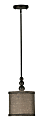 Kenroy Margot Hanging Pendant Lamp, Mini, 1-Light, 56"H, Bronze