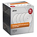 Ativa® Printable DVD-R Media With Jewel Cases, 4.7GB/120 Minutes, Pack Of 10