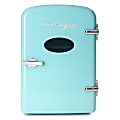 Nostalgia Electrics Retro 6-Can 0.14 Cu Ft Personal Cooling And Heating Refrigerator With Carry Handle, Aqua 1 thumbnail image