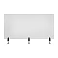 LUX Reclaim Clamp-On Desk Divider, 60" x 30", Frosted 1 thumbnail image