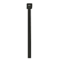 Partners Brand UV Cable Ties, 18 Lb, 8", Black, Case Of 1,000