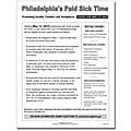 ComplyRight™ City Poster, Paid Sick Time, Philadelphia, English, 8 1/2" X 11"