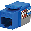 DataComm Category 5e Jacks - 10 Pack - 1 x RJ-45 Keystone Female - Blue 1 thumbnail image