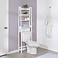 Honey Can Do 4-Tier Over-The-Toilet Space Saver, 65-9/16”H x 7-1/2”W x 22-5/16”D, White 1 thumbnail image