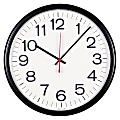 Universal Indoor/Outdoor Clock, 13 1/2", Black