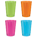 Amscan Black Light Neon Plastic Tumblers, 10 Oz, Assorted Colors, Pack Of 72 Tumblers 1 thumbnail image