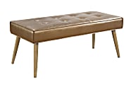 Ave Six Amity Bench, Sizzle Copper/Light Brown